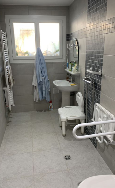 Aménagement de salle bain PMR près d'Auch, Gers (32)